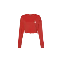 Brick L/S Crop Fleece