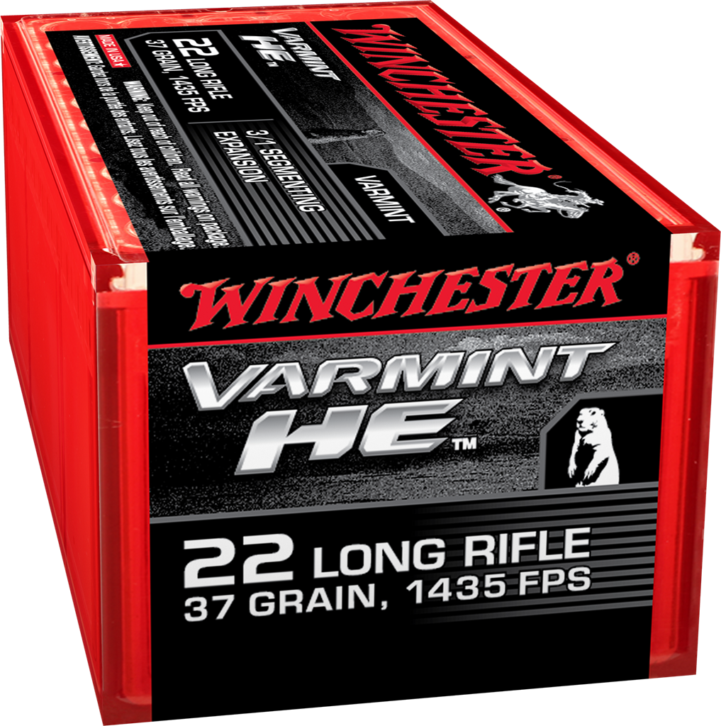 22 Long Rifle, 37 Grain, Varmint HE