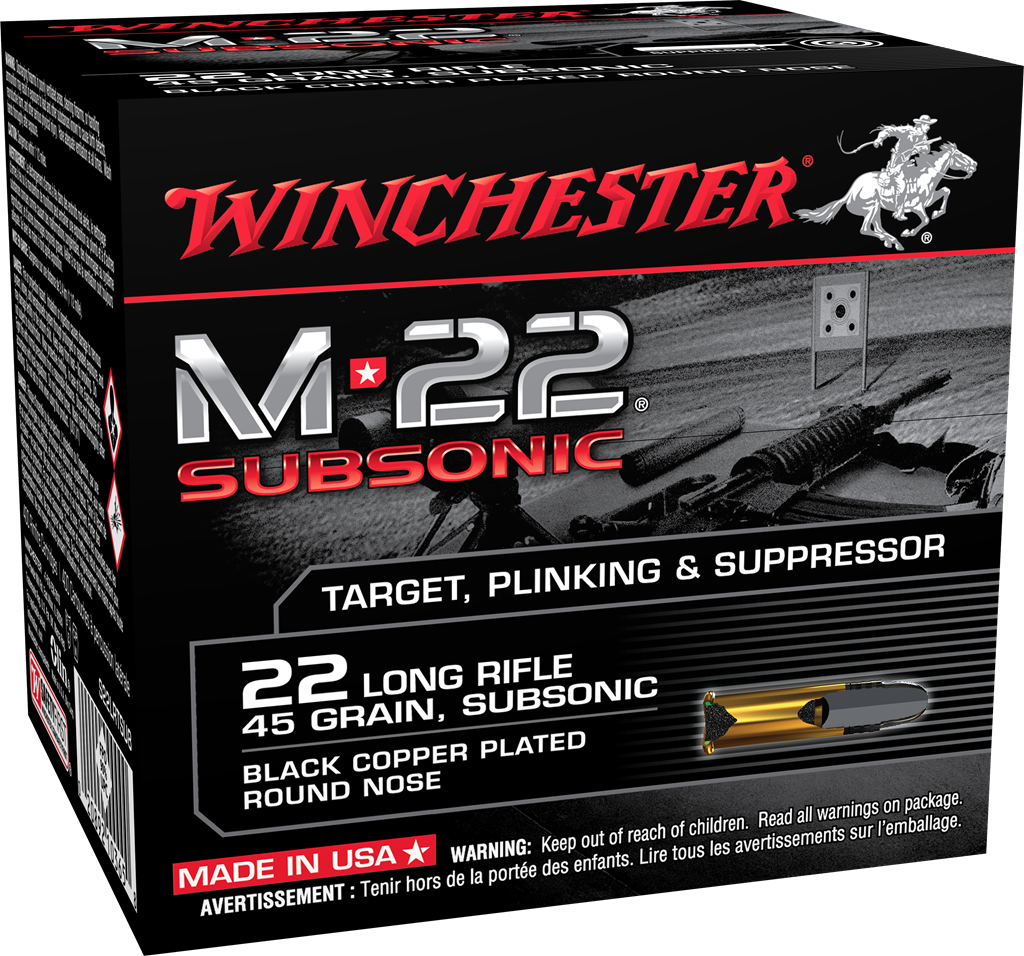 22 Long Rifle, 45 Grain, M22 Subsonic