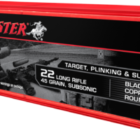 22 Long Rifle, 45 Grain, M22 Subsonic