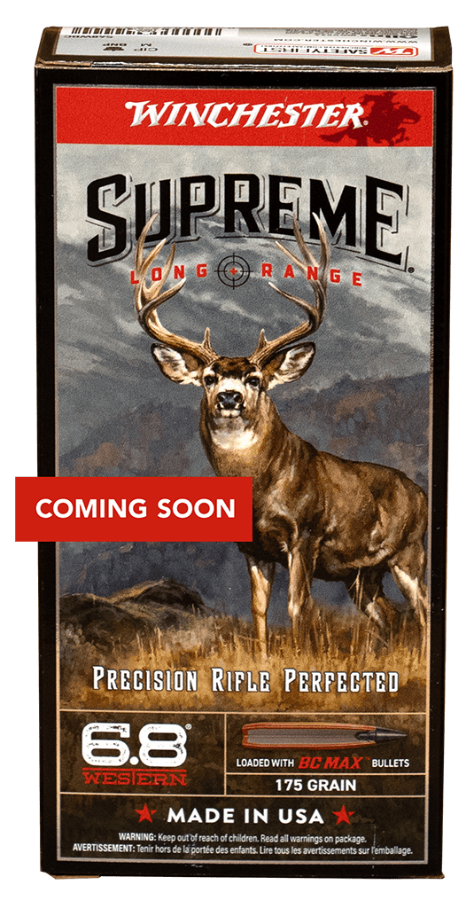 6.8 Western, 175 Grain, Supreme Long Range